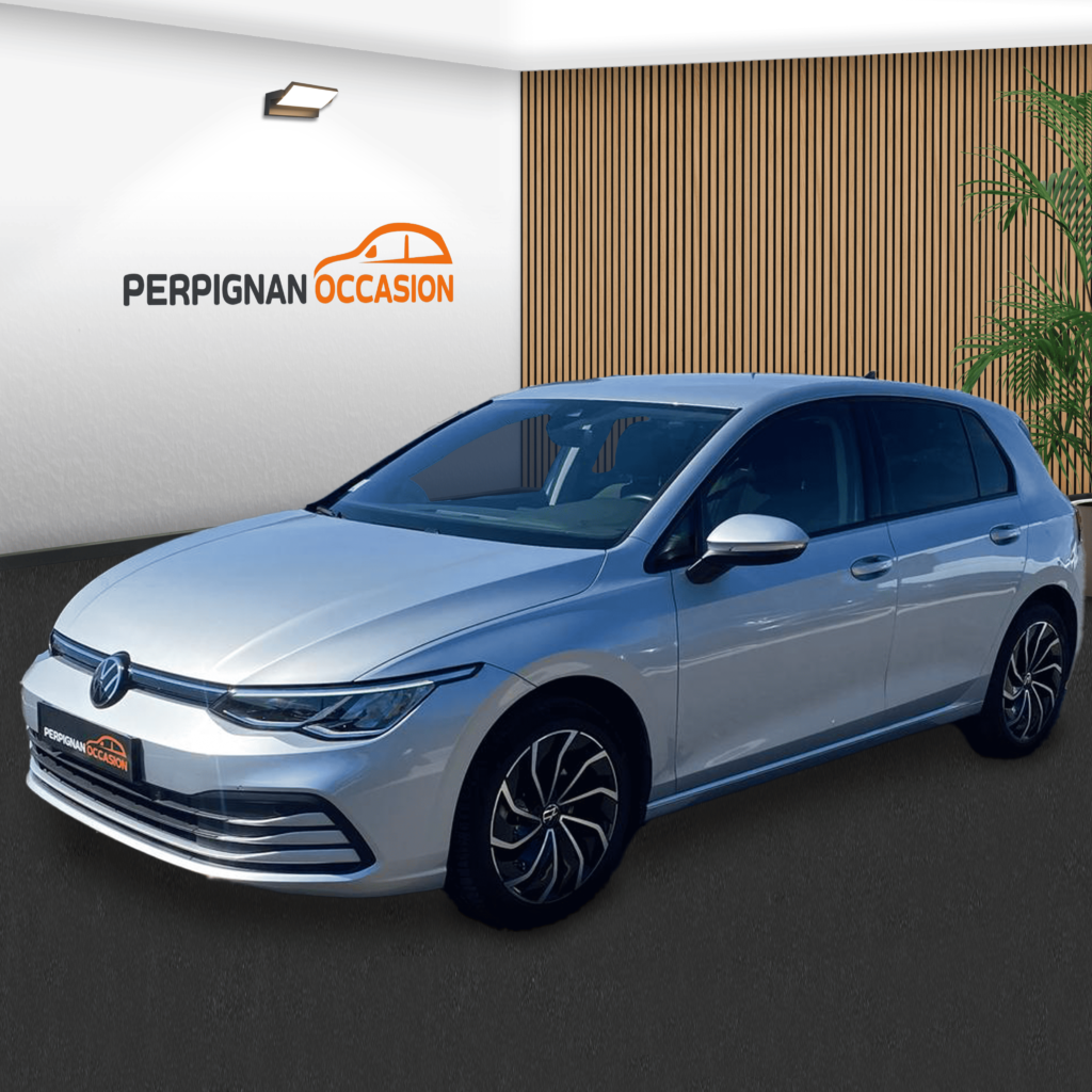 Volkswagen Golf VIII 2.0 TDI d'occasion à Perpignan – vue avant / voiture occasion Perpignan