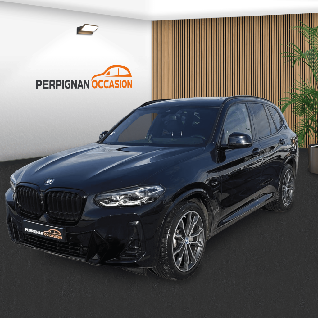 BMW X3 xDrive30e M Sport d'occasion à Perpignan – vue avant du SUV / voiture occasion Perpignan